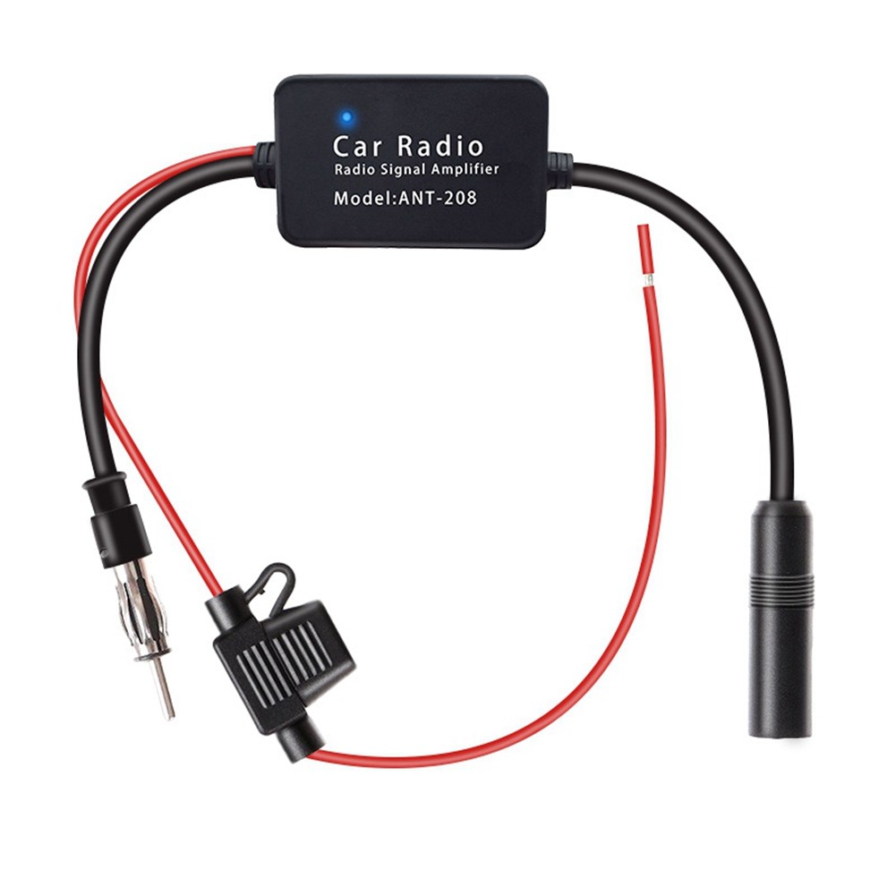 1Set ANT208 Car Active Antenna 12V FM Amplifier Accessories Multifunctional T4H3