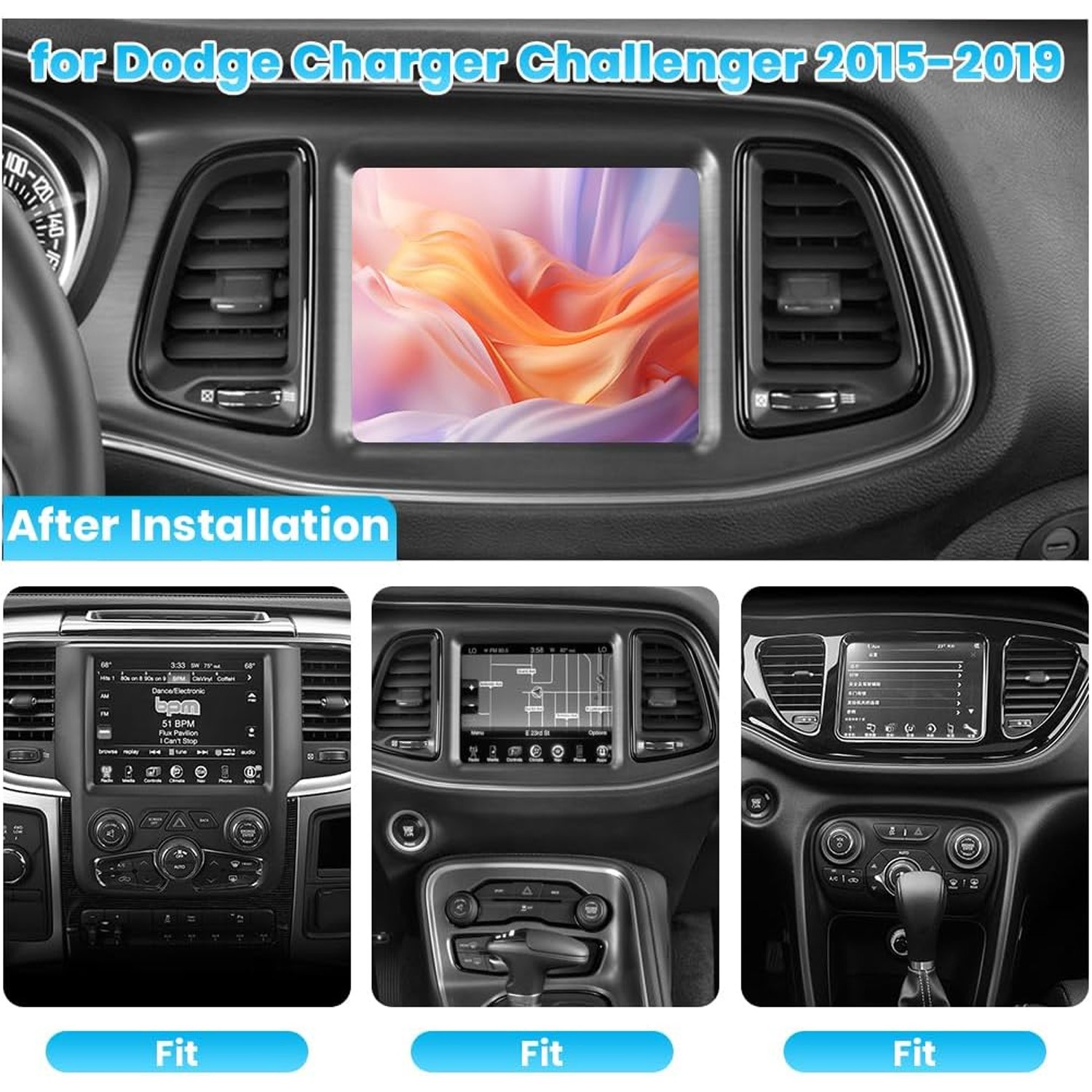 8.4″ Pantalla Para Dodge Challenger Charger 2015-2021 Radio estéreo de coche GPS