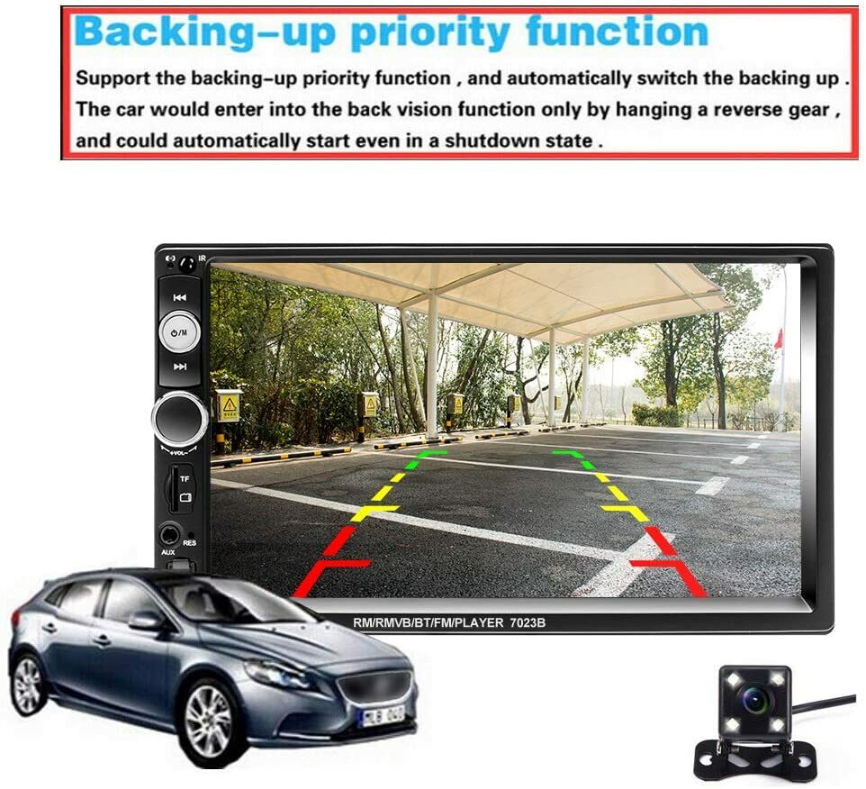 Double Din Car Stereo Audio Radio 7′ Touchscreen Digital LCD Monitor Bluetooth