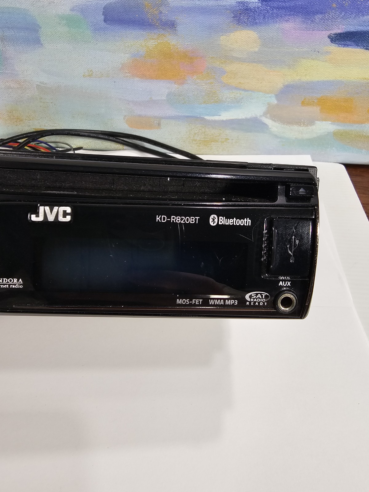 JVC KD-R870BT Car Stereo Receiver USB CD AM/FM Bluetooth W/remote & Screen Case