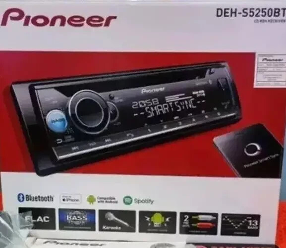 Pioneer DEH-S4250BT Shortwave Bluetooth FM AM SW RDS USB IPod Car Stereo Radio