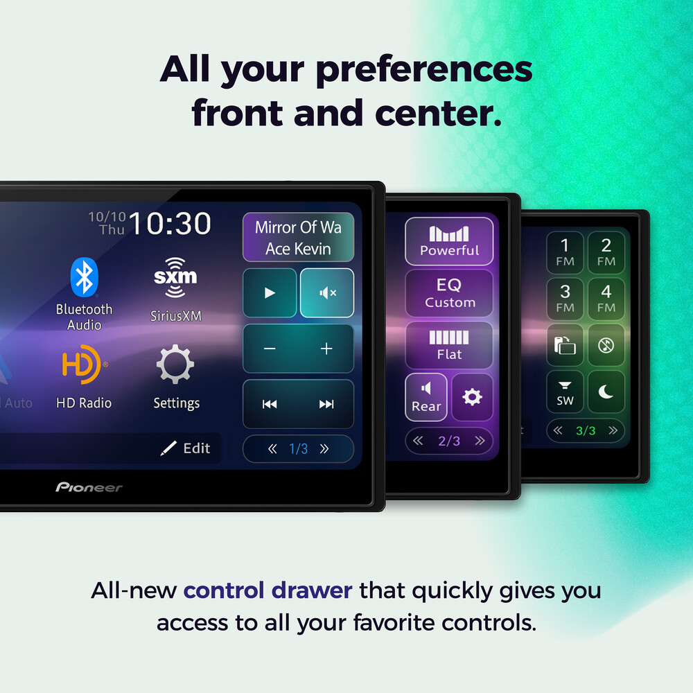 Pioneer DMH-W3000NEX 6.8″ Double-DIN Touchscreen Receiver + License Plate Camera