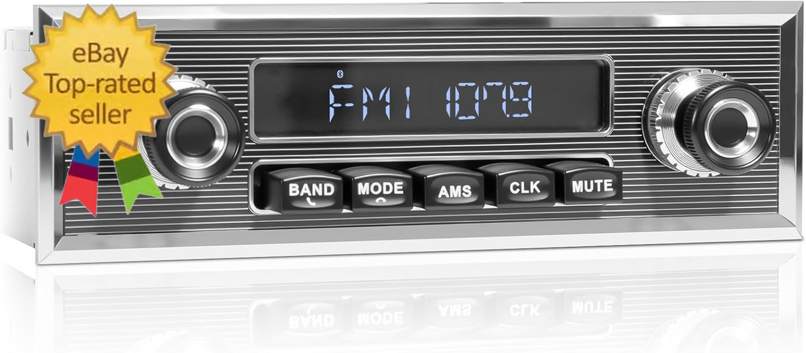Bluetooth Retro Radio for Classic Vehicles: Single Din Vintage Stereo for Car –