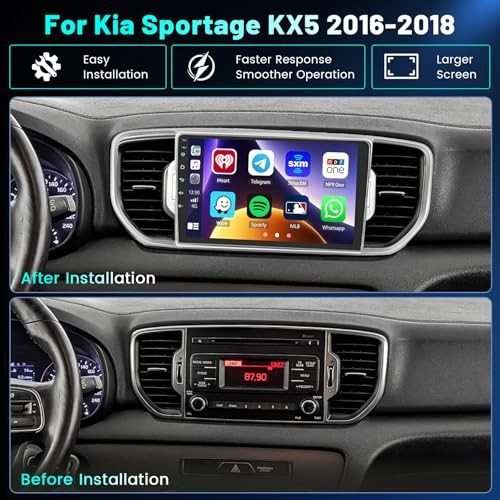 [4G+64G] Android 15 Car Radio Stereo for Kia Sportage KX5 2016 2017 2018, 9