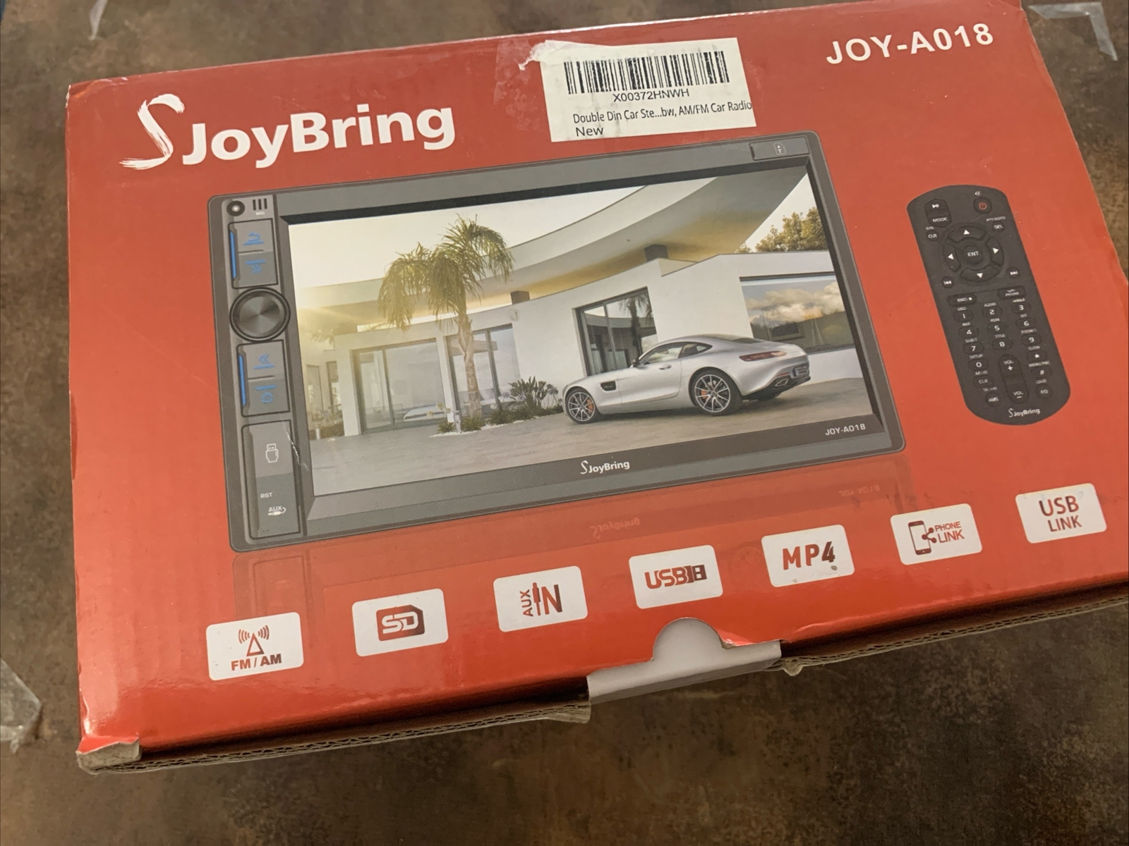 JoyBring JOY-A018 New In Box-Double Din Car Stereo W/ Backup Camera