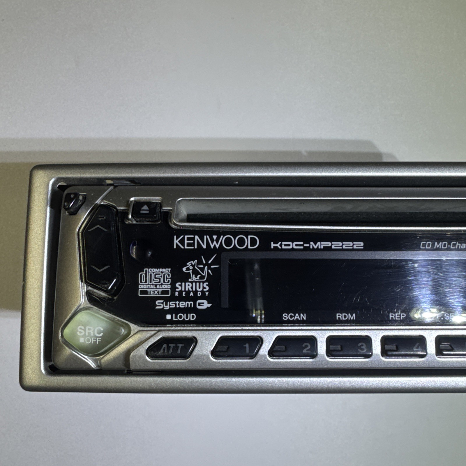 Keenwood KDC-MP222 Car Cd Receiver Stereo MP3 Sirius Rdy VintageComplete In Box