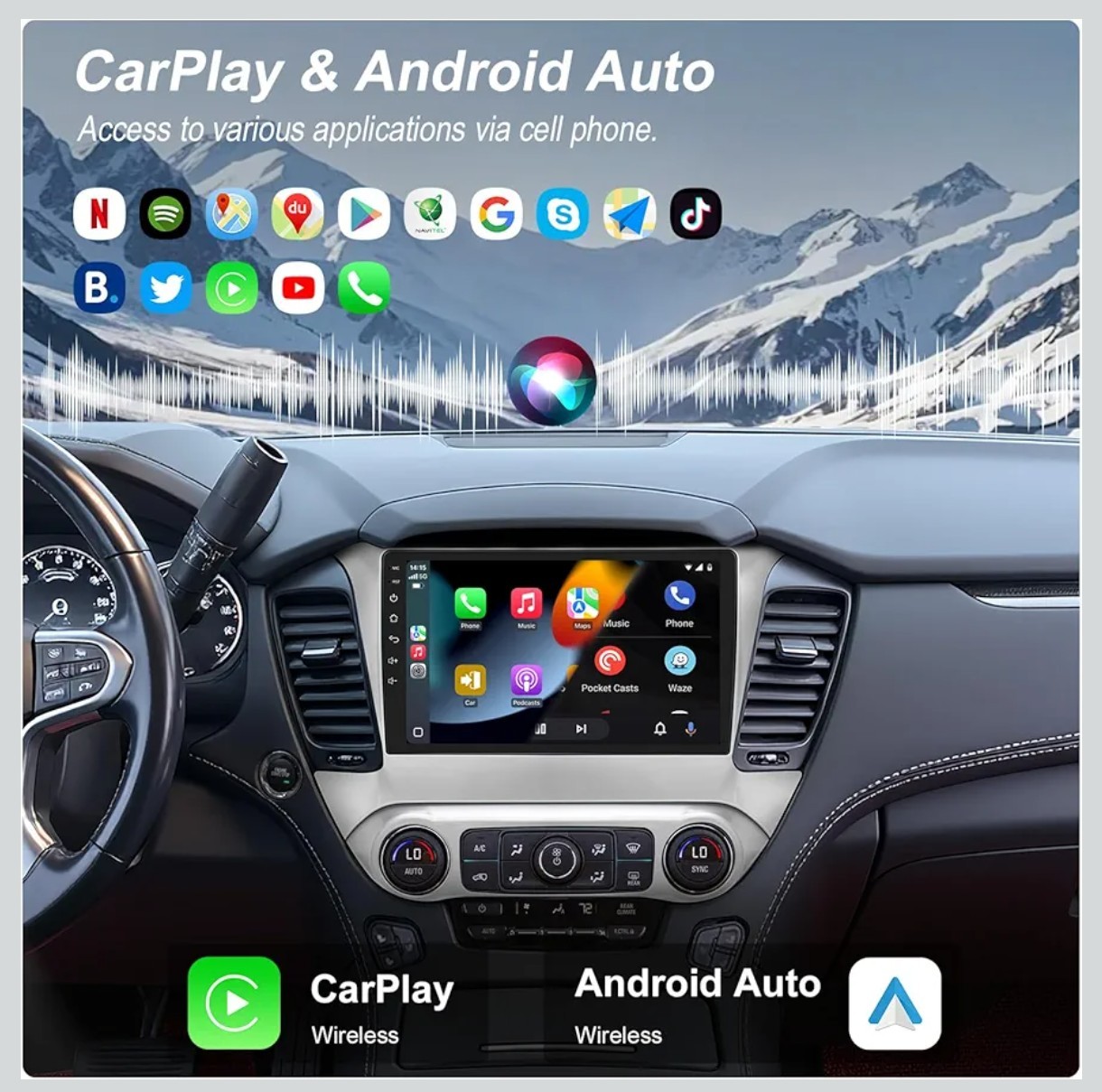 2015-2019 Chevy-Suburban/Tahoe, GMC-Yukon, 10.1″ 8-Core, 4/64GB