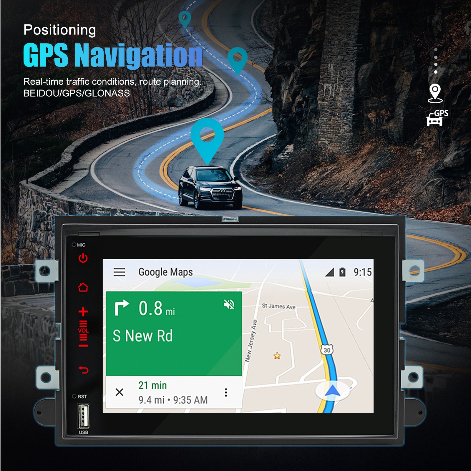 For 2004-2008 Ford F-150 F150 Apple Carplay Car Radio Android 13 Navi GPS Player