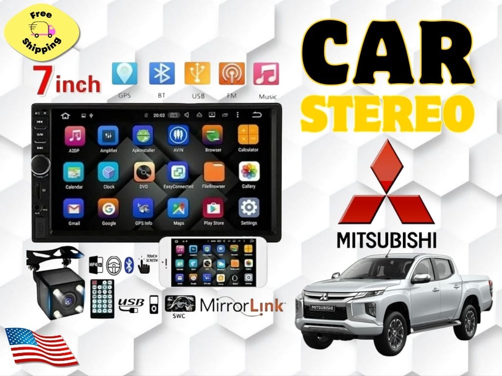 For all MITSUBISHI car stereo MP5 Player with USB/SD/AUX black
