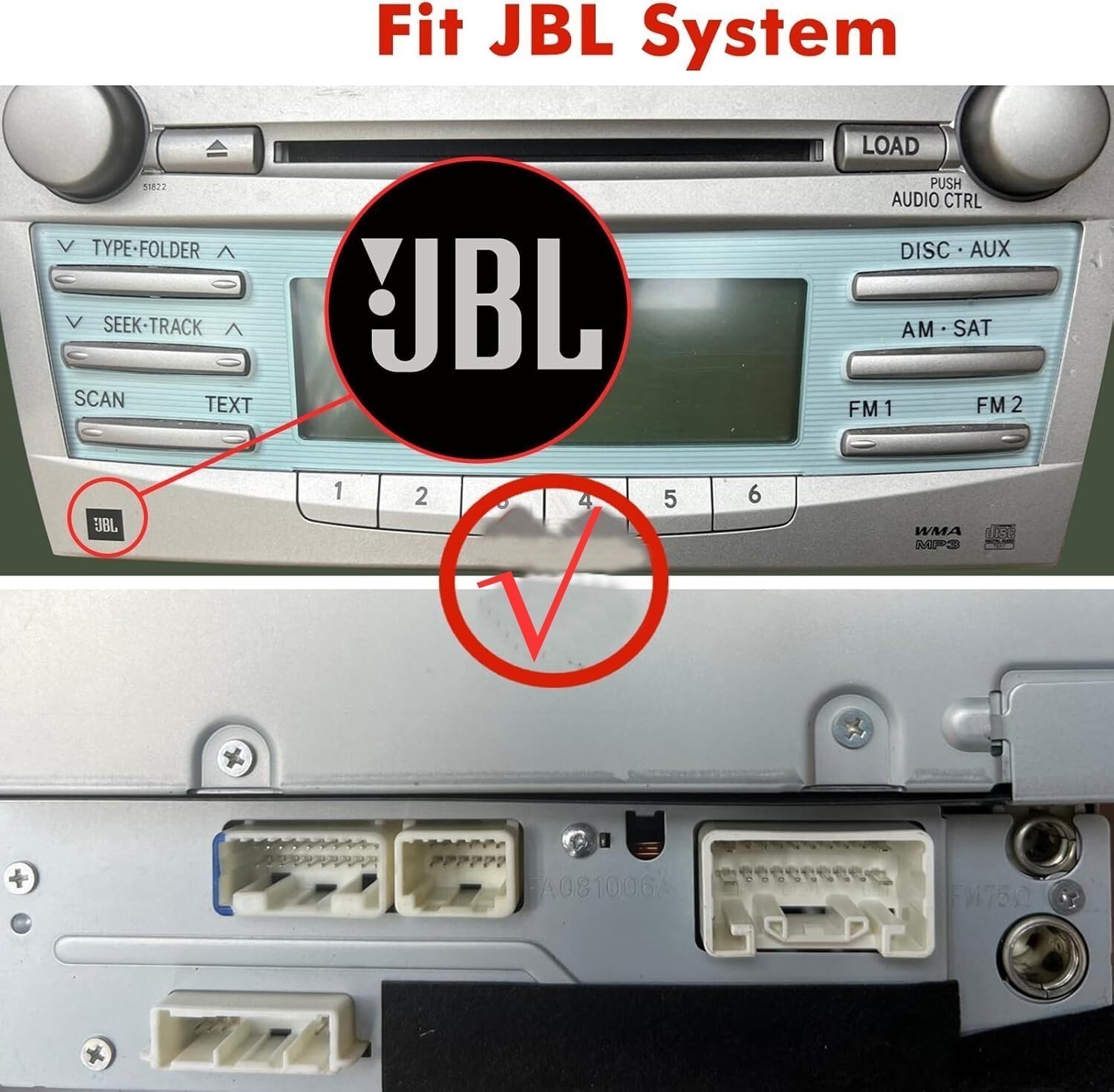For Toyota Camry Car Radio Stereo Carplay SWC Wireless