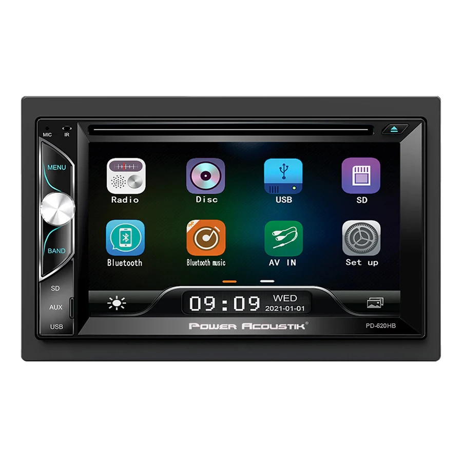 POWER ACOUSTIK PD-620HB 6.2″ TOUCHSCREEN DOUBLE 2 DIN DVD BLUETOOTH/MOBILE LINK