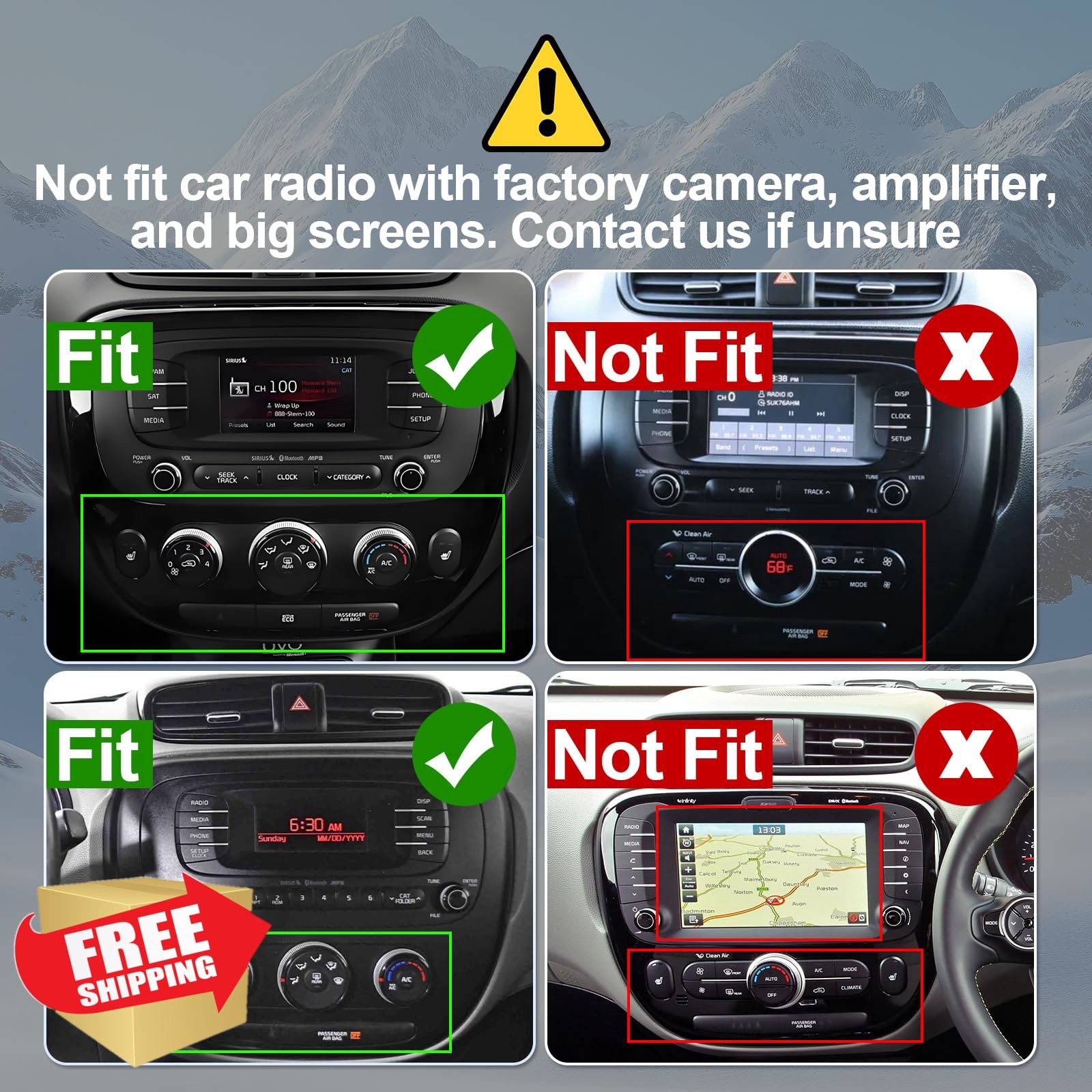 AUMUME Android 12 Car Stereo for Kia Soul 2014-19