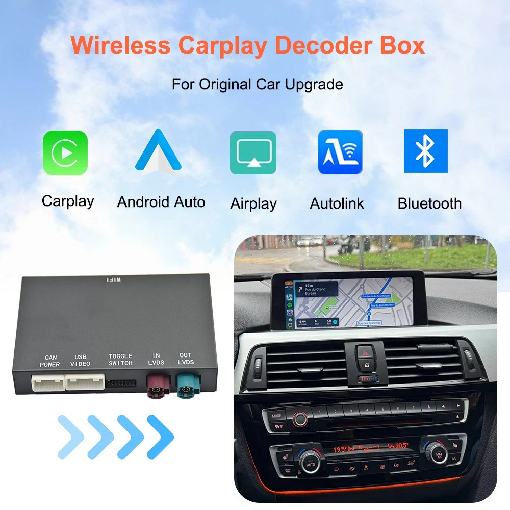Wireless CarPlay/Android Auto Module For BMW 1 2 3 4 5 Series X1 X3 X4 X5 F20 F