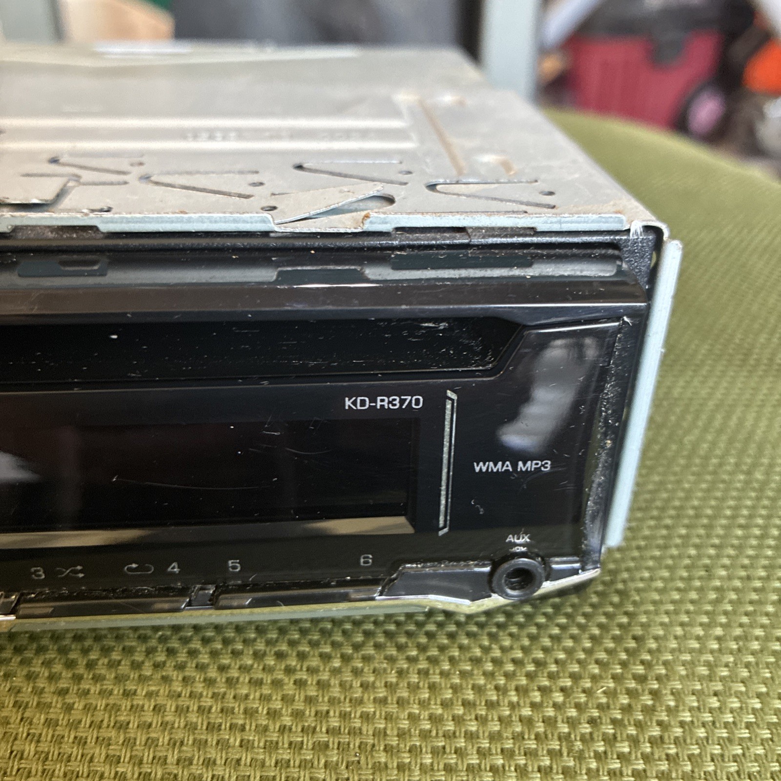 JVC KD-R370 Head Unit WMA MP3 Removable Face CD Untested