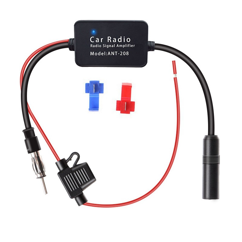 1Set ANT208 Car Active Antenna 12V FM Amplifier Accessories Multifunctional T4H3