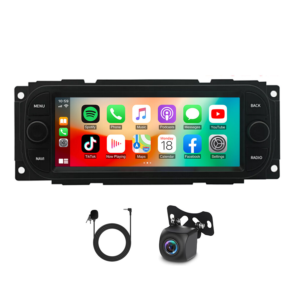 64G For 2002-2007 Jeep Liberty KJ Android 14 Car Radio Carplay GPS SWC Head Unit
