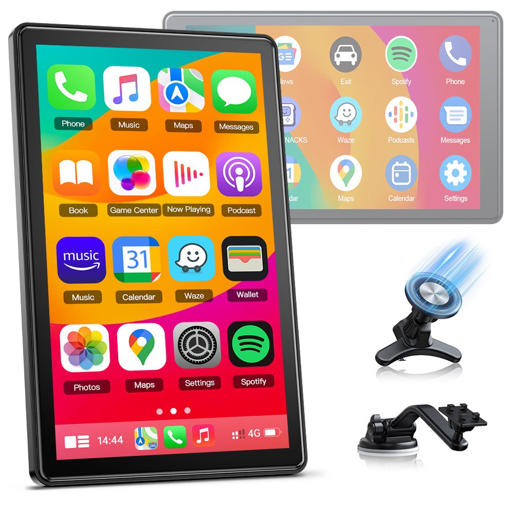 2024 New 7″Portable Wireless Car Stereo Apple Carplay&Android Auoto FM/Bluetooth
