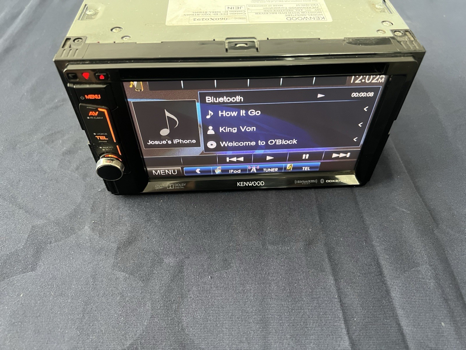 ⭐️Pre-Owned,TESTED⭐️ Kenwood CD|DVD|BT|USB|AM/FM-(DDX372BT)