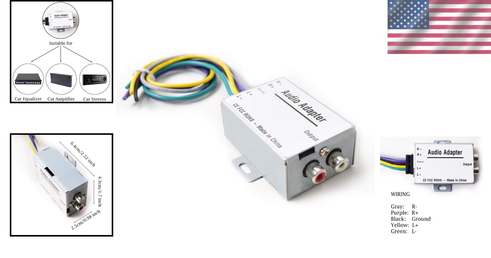 High to Low Signal Adapter for Car Stereo – Streamlined RCA Converter Solution