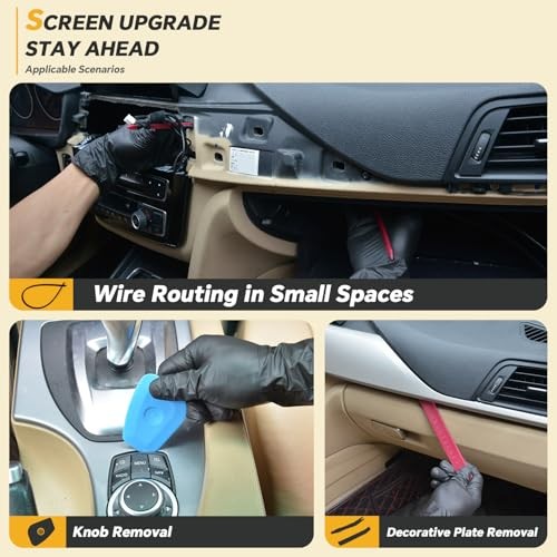 7 PCS Car Center Console Screen Removal Tool Kit, No-Scratch Auto 7-piece set