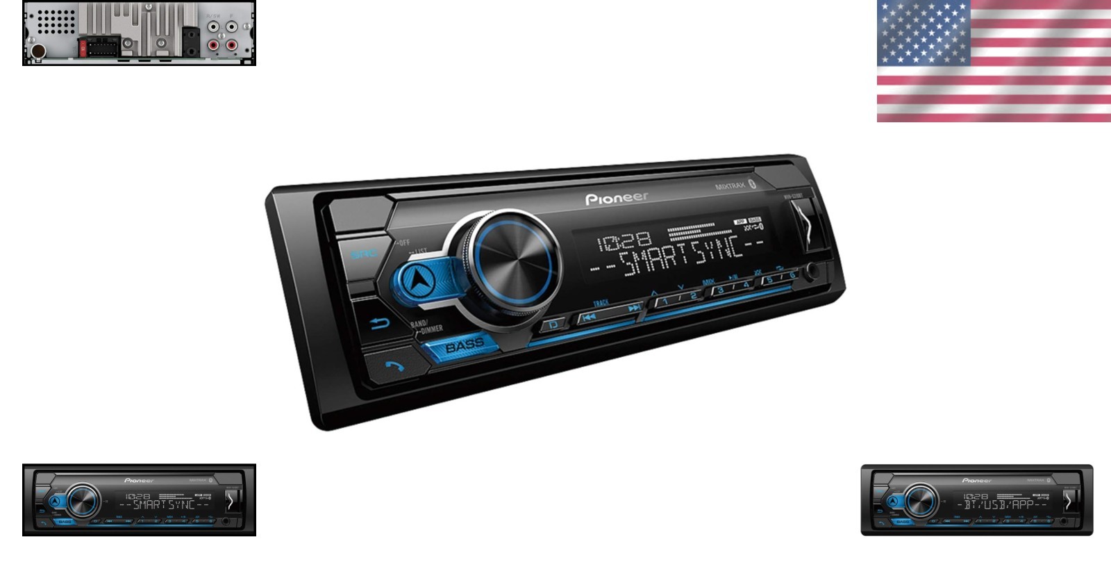 50 Watts Pioneer MVH-S310BT Car Media Receiver with Bluetooth & Spotify Support