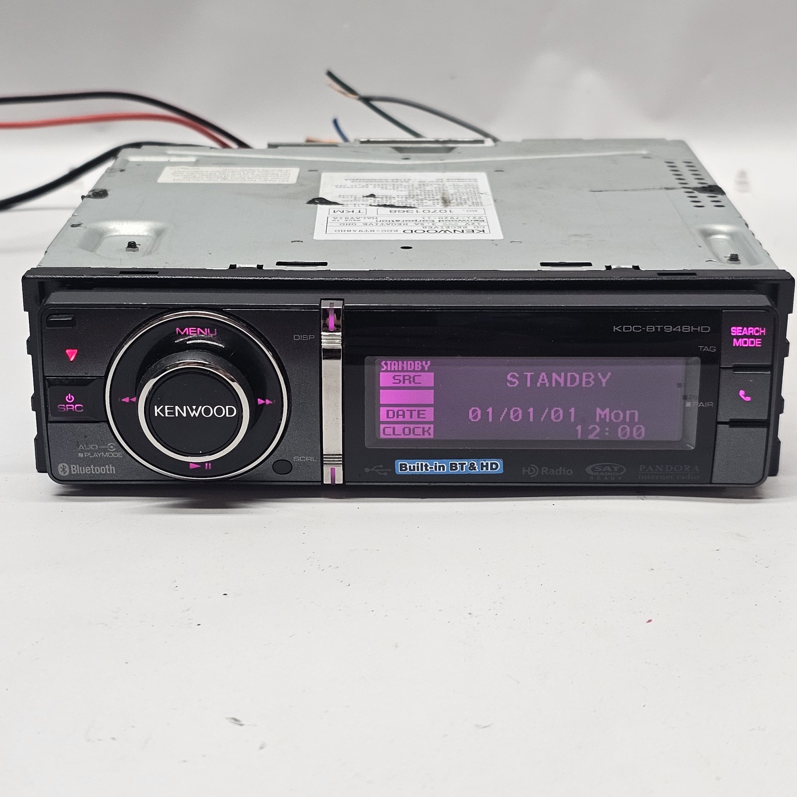 Kenwood Excelon KDC-BT948HD Single Din Stereo Radio Reciever W/ HARNESS TESTED