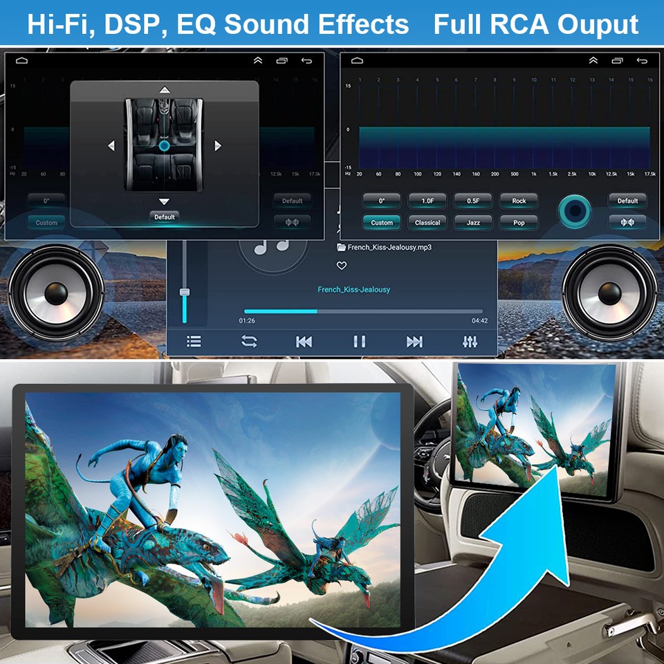 For Dodge Durango 2014-2020 14.5″ Android Car Radio Stereo AHD GPS Navi Carplay