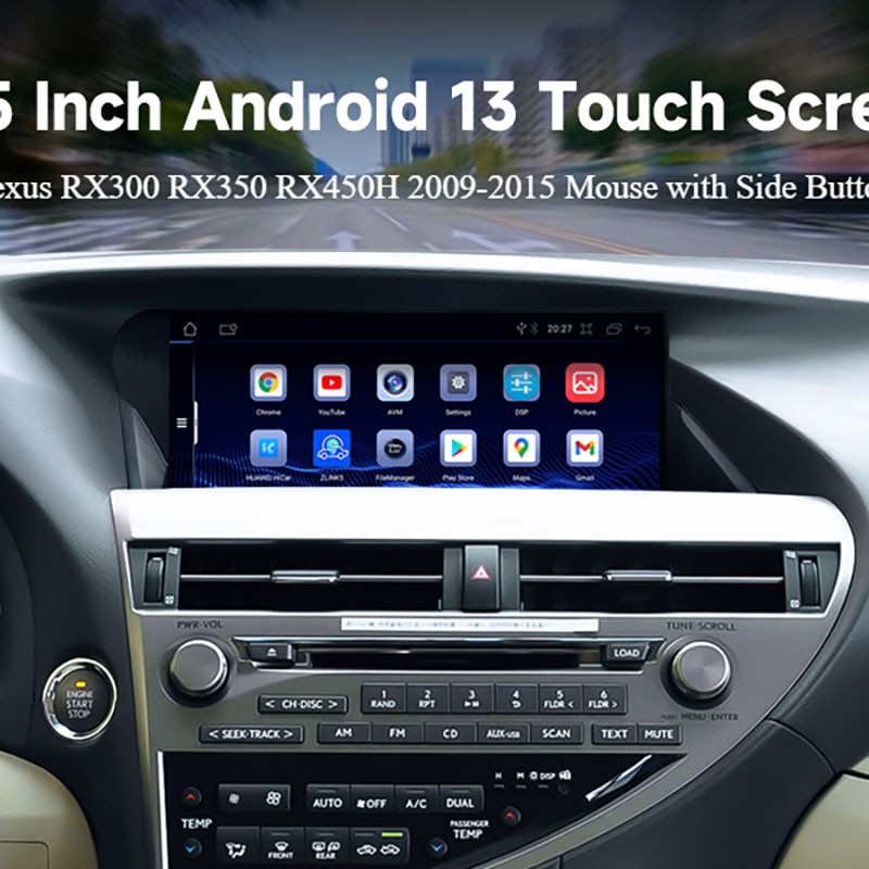 10.25″For Lexus Rx Rx350 Rx450 09~15 Car Radio Android Auto Apple Carplay 8+128G