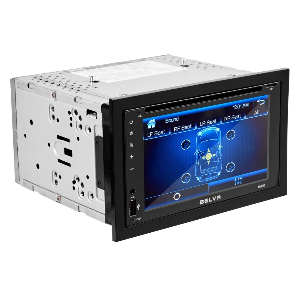 BVL62 6.2″ Double DIN Touchscreen DVD Multimedia Receiver with Bluetooth