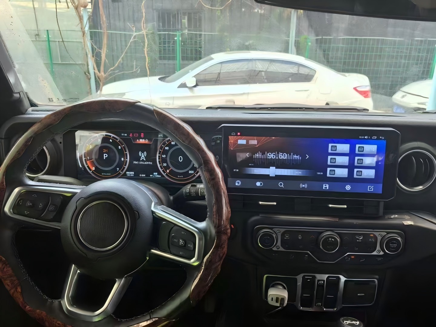 For 2018-2023 Jeep Wrangler JL Gladiator Dual Screen Digital Cluster Car Radio