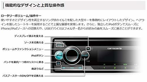 Pioneer Audio DEH-4600 1D CD USB iPod iPhone AUX DSP Carrozzeria Color Black