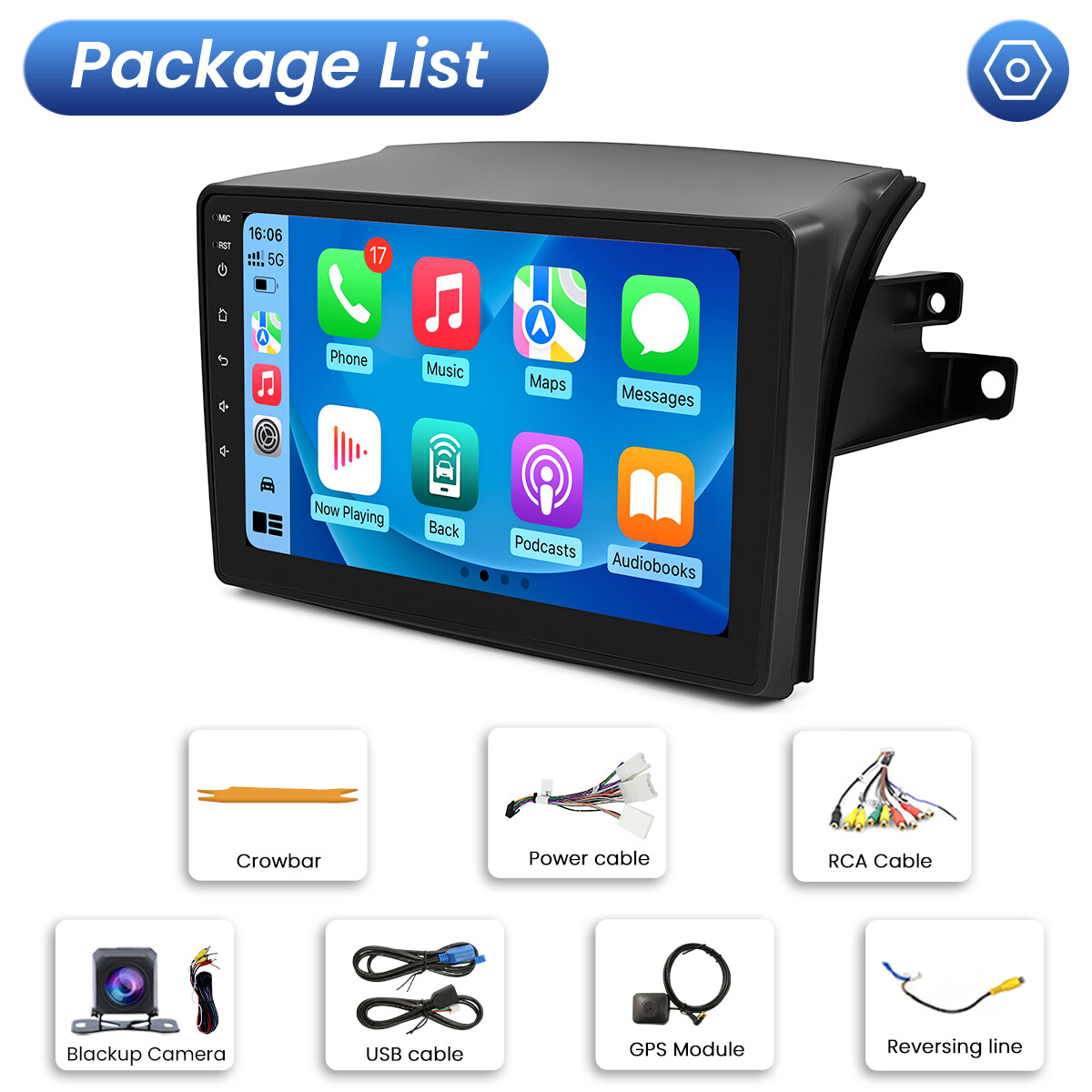 For Toyota Sienna 2004-2010 Radio Car Stereo Apple Carplay Android 12 GPS Navi
