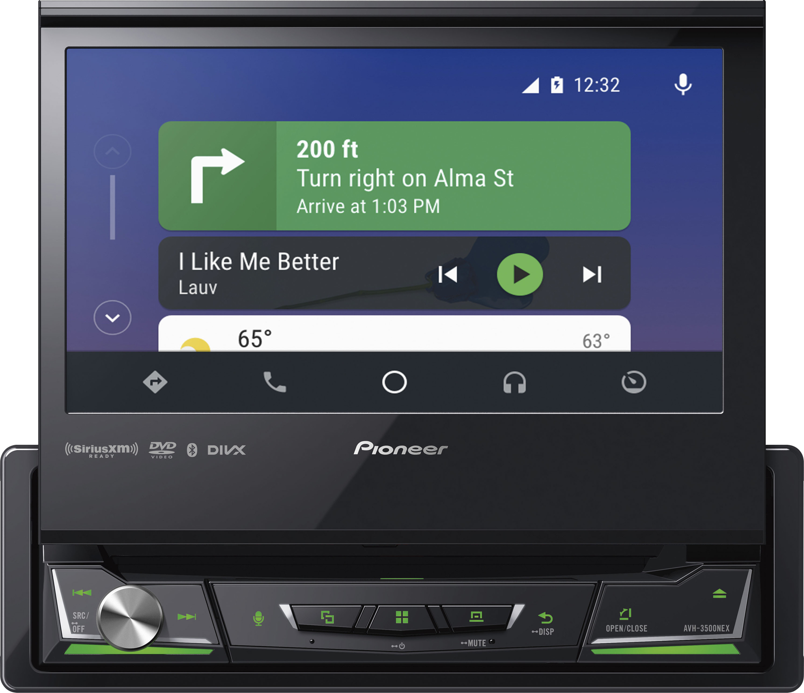 Pioneer 1-DIN 6.8 Touchscreen Car Stereo DVD Player Receiver