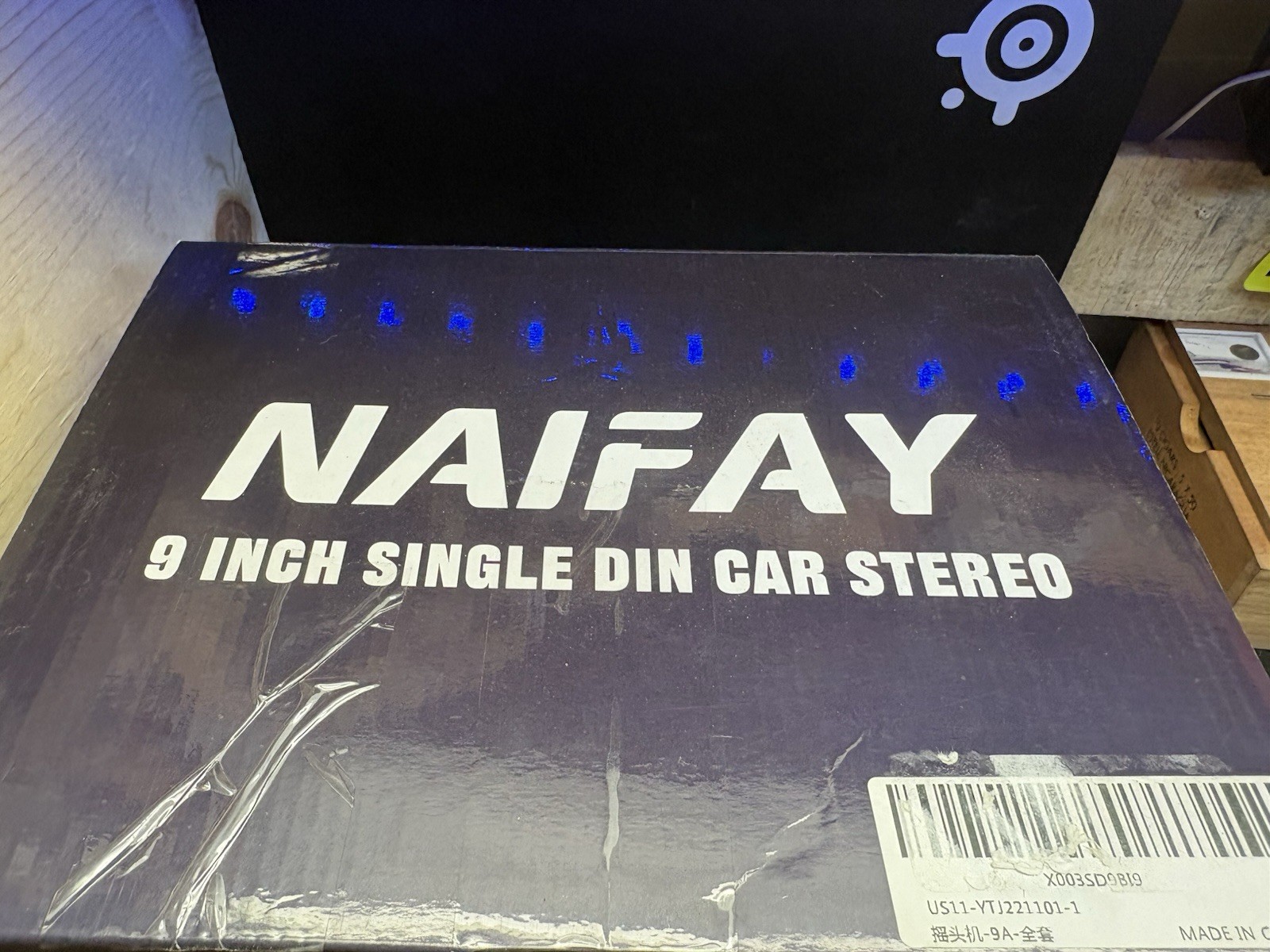 Naifay 9 Inch Car Stereo Single Din Radio with Apple Carplay & Android Auto