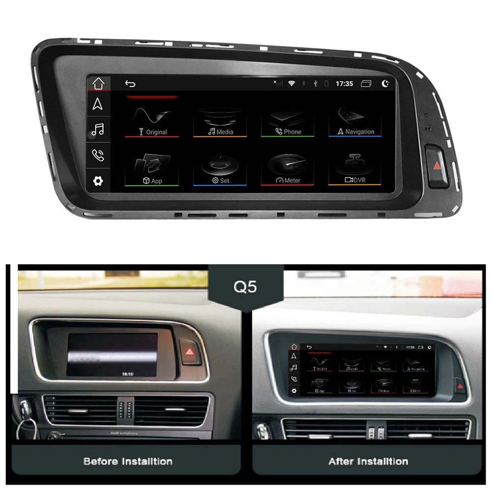8.8” Android Carplay Car Stereo Radio GPS Navi 4+64GB For Audi Q5 2009-2017