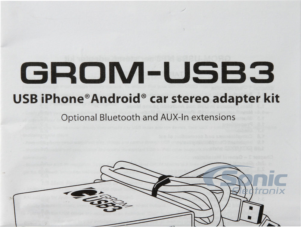GROM VAGSU3 5V USB AUX iPod iPhone Radio Android Car digital interface Adapter