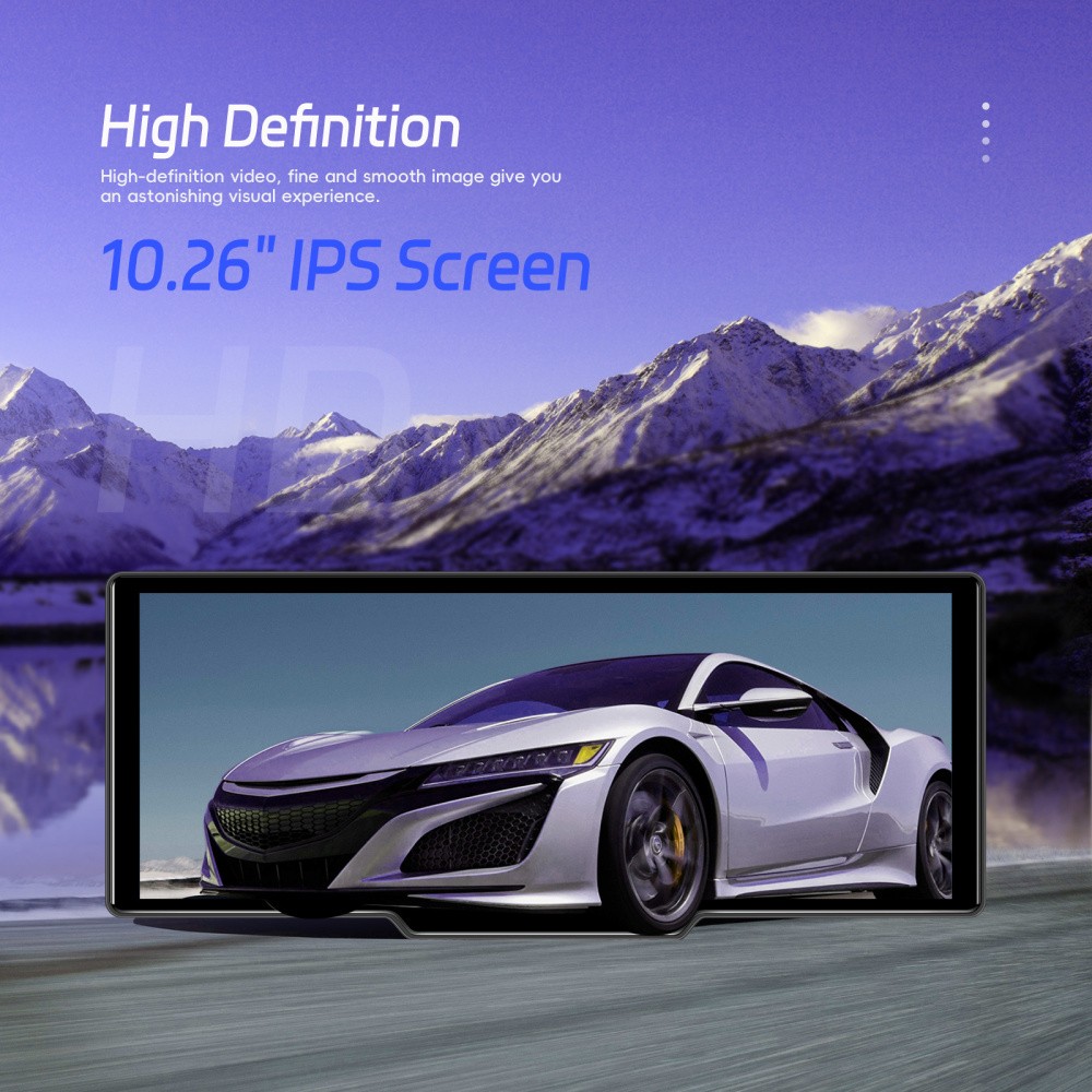 10.26″ Car Multimedia Smart Screen Player T86MP5 Wireless Carplay & Android +CAM
