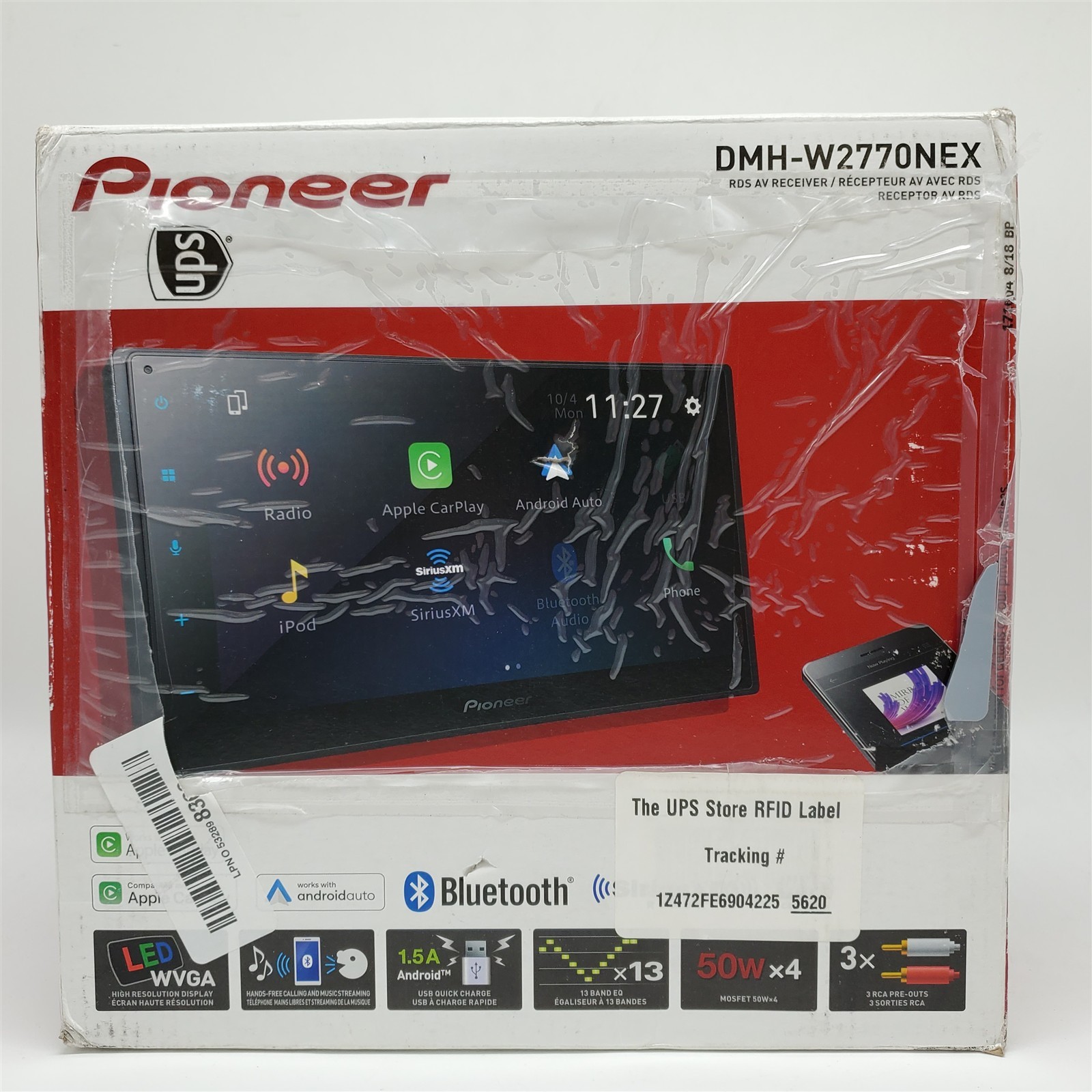 Pioneer DMH-W2770NEX 6.8″ 2 DIN Digital Media Receiver – Black