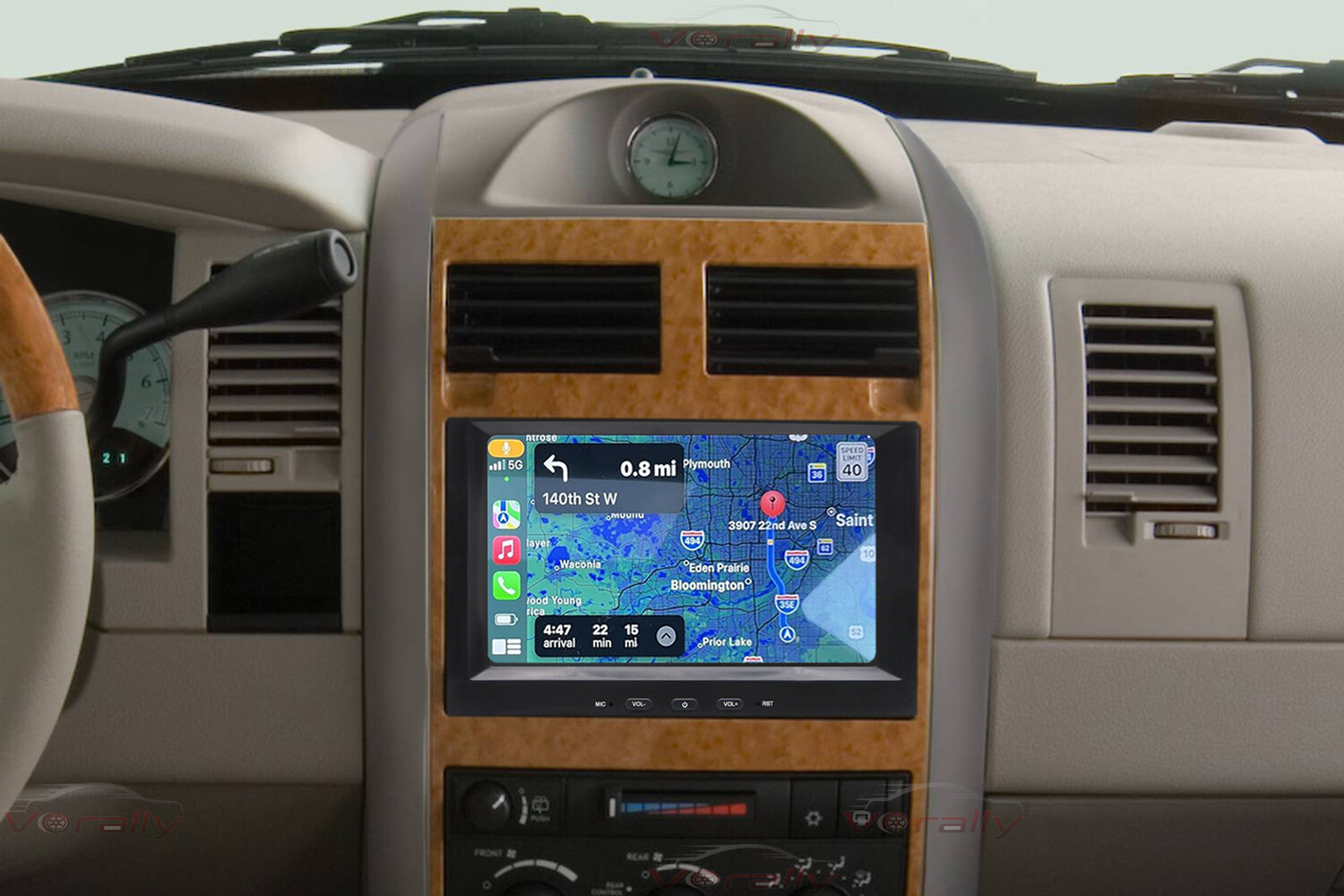 Para 2007-2009 Chrysler Aspen Android 14.0 Car Radio GPS Navi Wifi Apple Carplay
