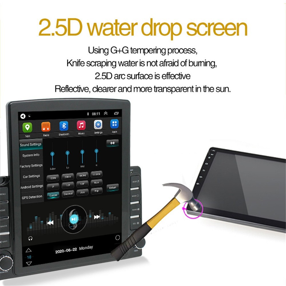 Car MP5 Player FM Radio Android 14 Mirror Link For Lincoln MKX Mark LT 2007-2008