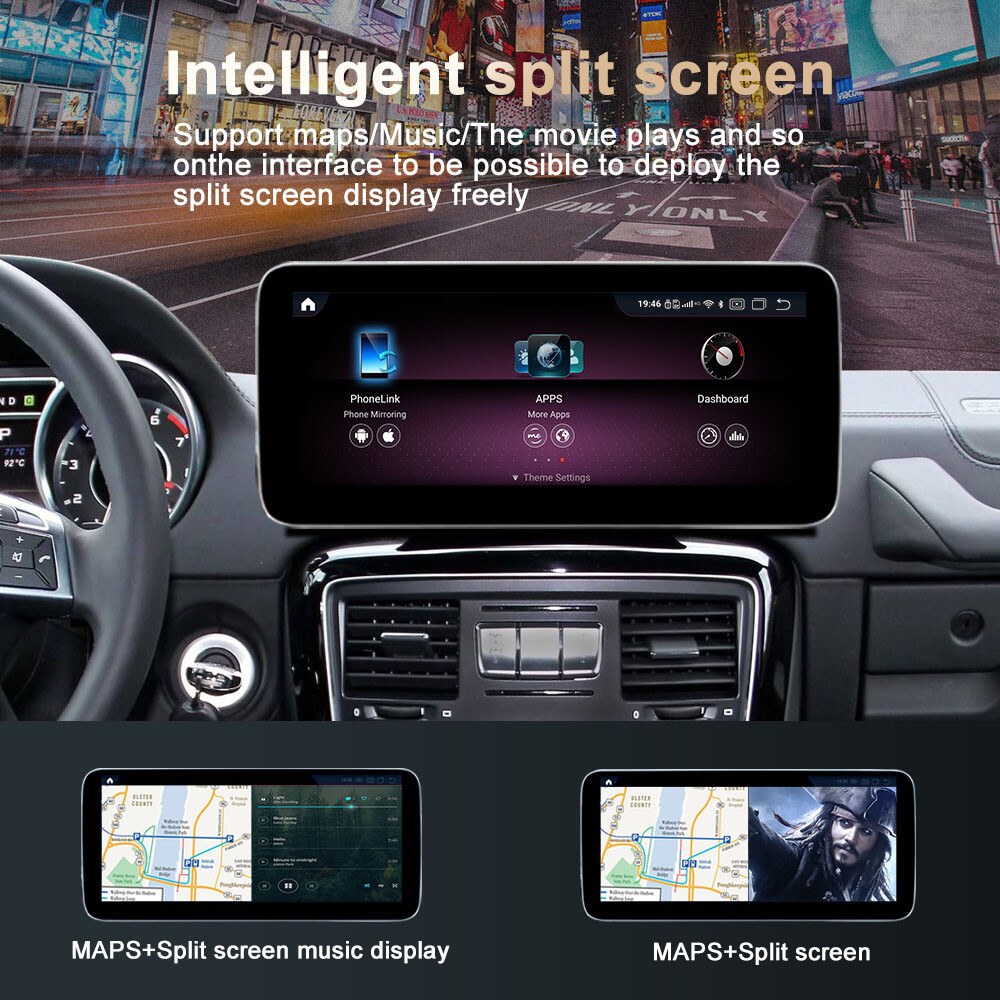 12.3inch Android Screen Upgrade GPS for Mercedes Benz G class G63 2012-2016