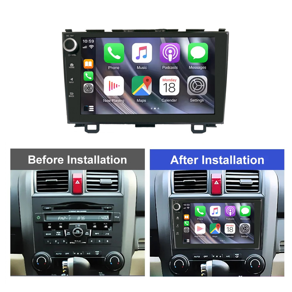 Car Radio Stereo For Honda CRV 2007 – 2011 Carplay Multimedia GPS Android