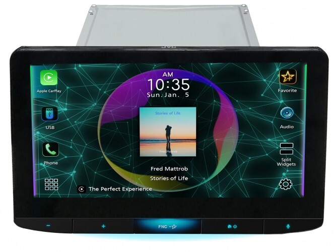 JVC KW-Z1000W 10.1 Inch Digital Multimedia Receiver Wireless Apple Android