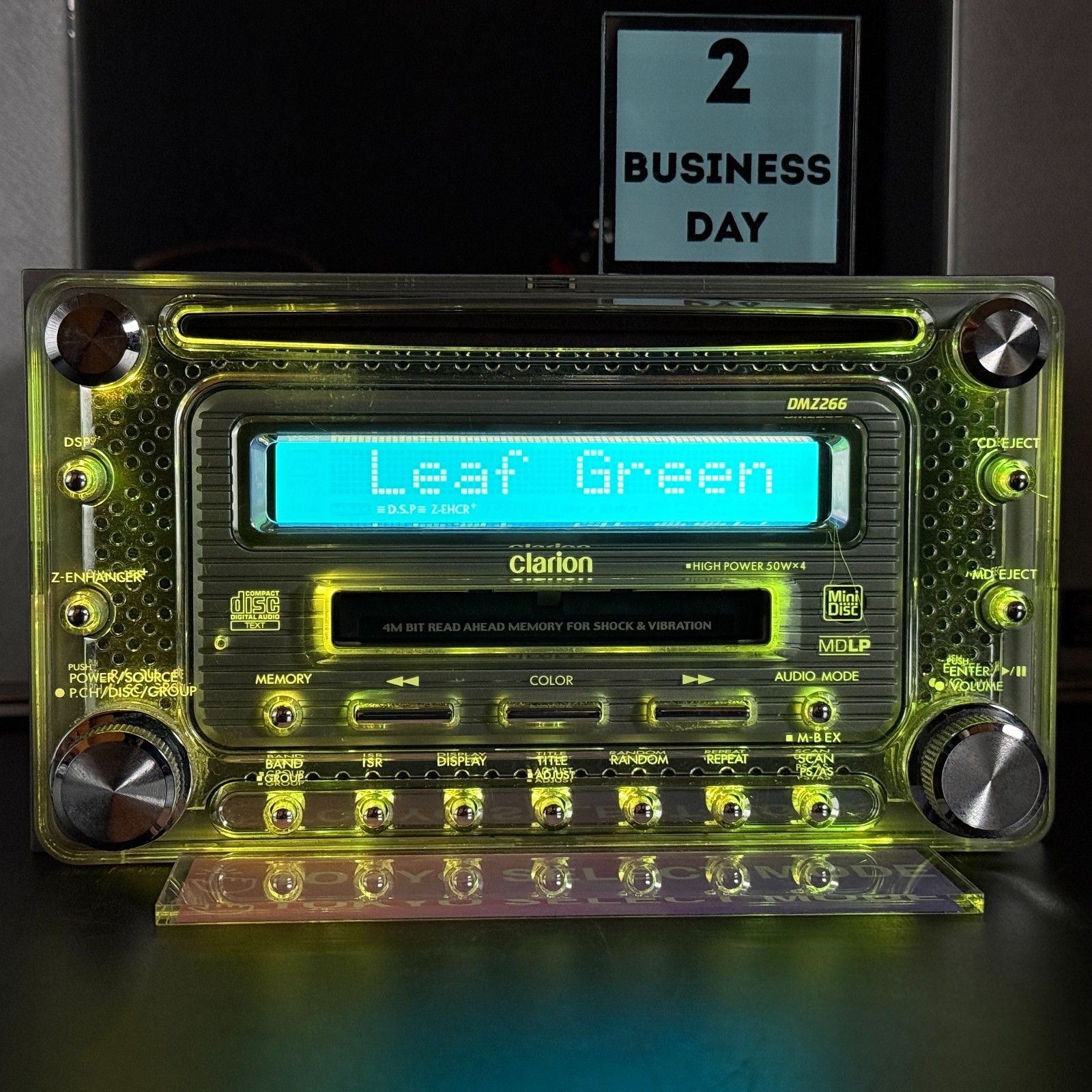 Clarion DMZ266 2DIN Car Audio CD MD Player JDM DSP 12-Color Illumination Stock