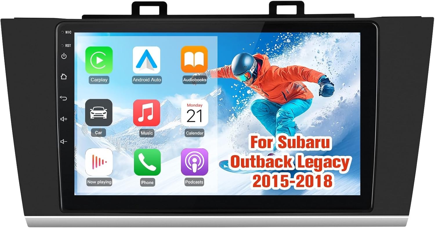 4G+64G For 2015-2018 Subaru Outback Legacy Stereo Radio 9″ Android 15 GPS 5GWiFi