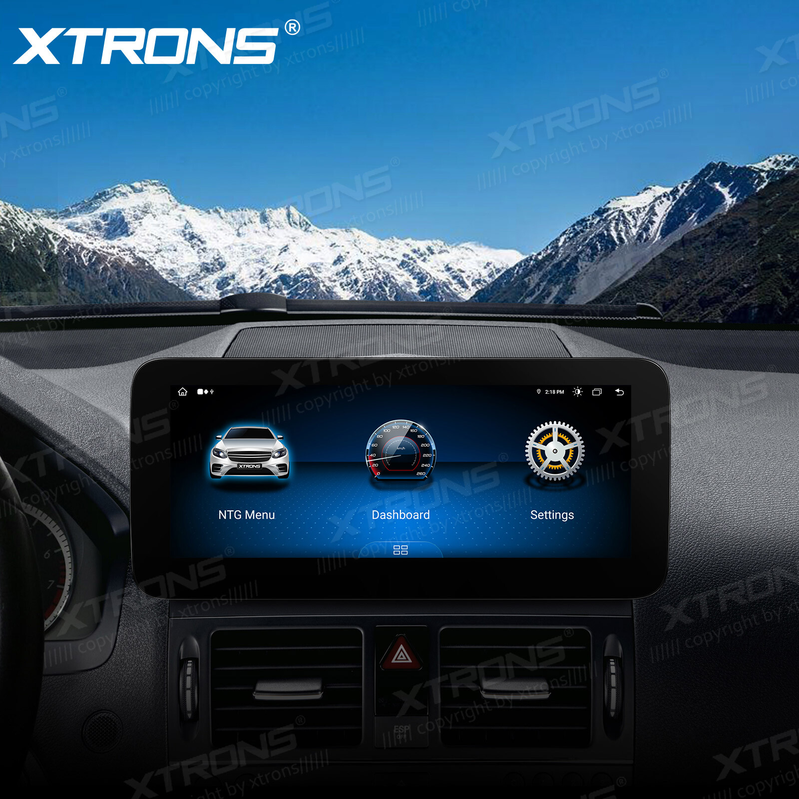 Android 13 8-Core 8+128G Car Play 4G GPS Stereo For Mercedes-Benz C-W204 2007-10