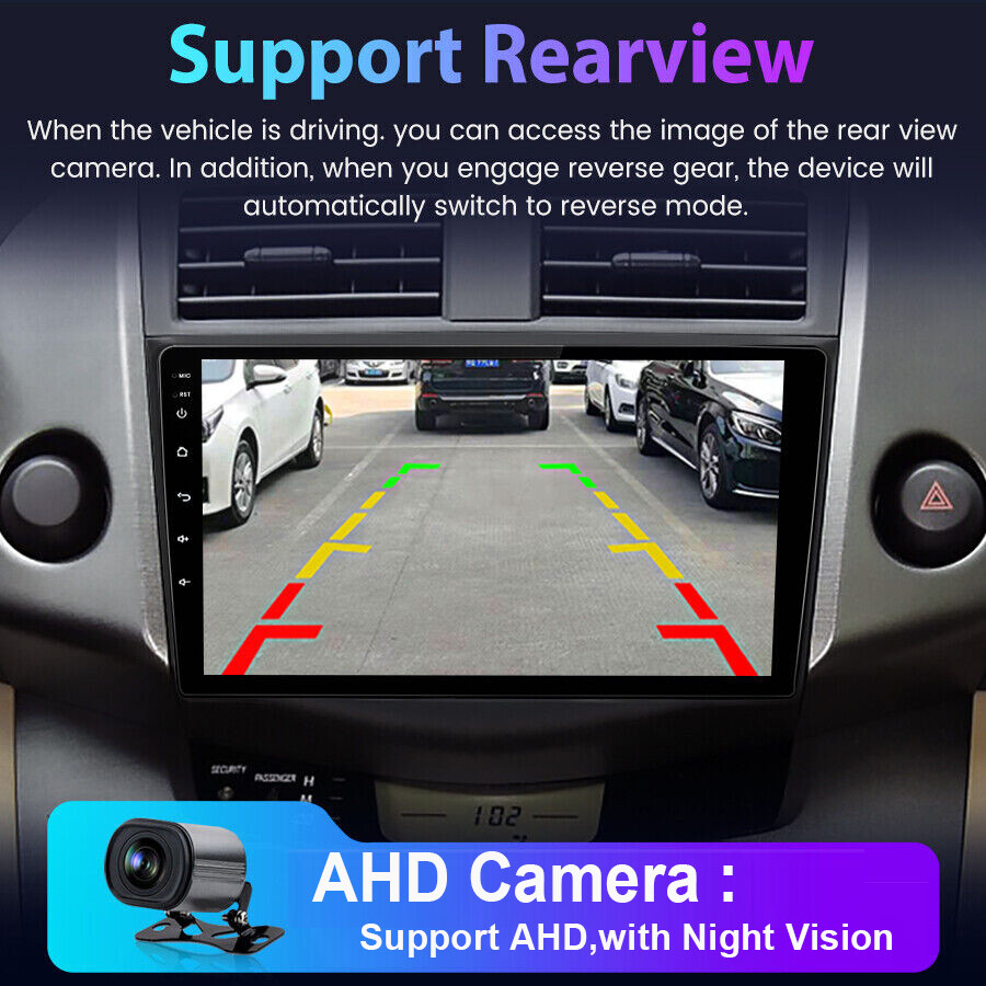 ADH Backup Camera For Toyota Rav4 2007-2011 Android Car Radio Stereo Large Navi