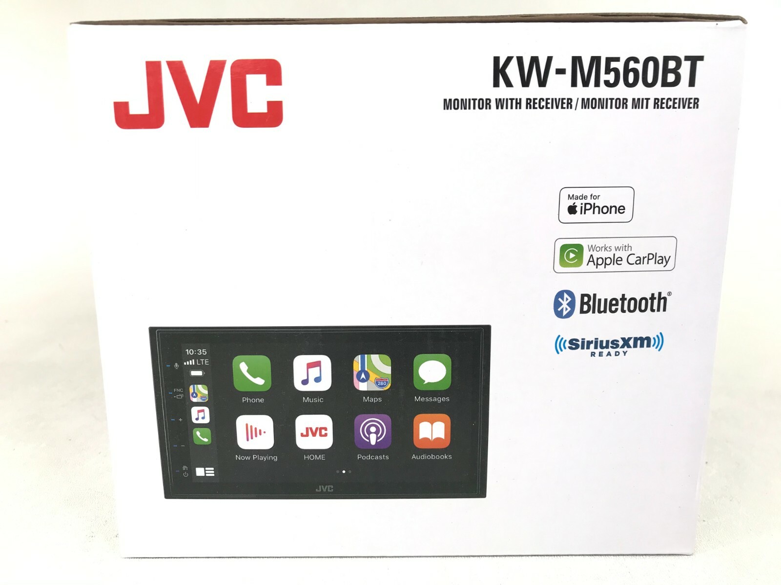 JVC KW-M560BT Bluetooth Multimedia Apple CarPlay Android Auto Pandora USB Mirror