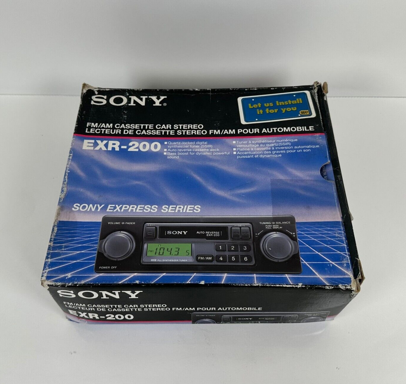 (NEW) SONY EXR-200 FM/AM cassette Car Radio Stereo Express Series