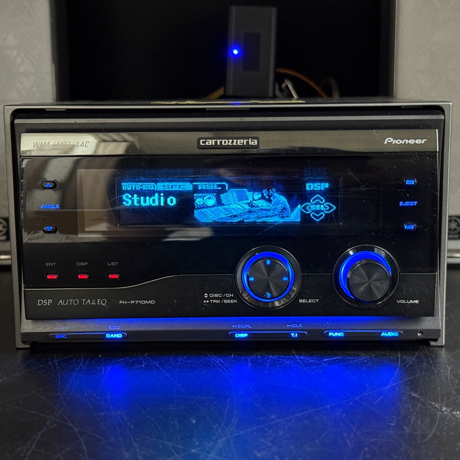 Carrozzeria Pioneer FH-P710MD 2DIN CD MDLP Player w/CD-IB10 iPod Adapter Tested